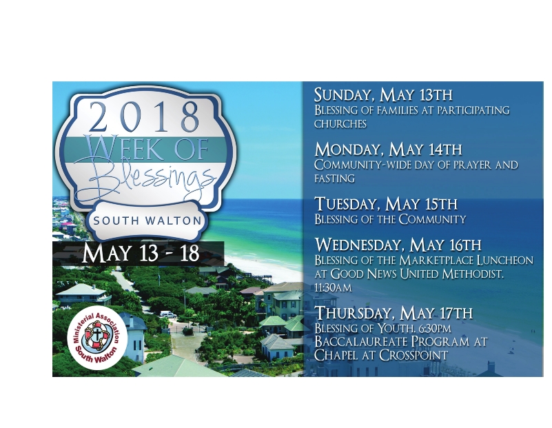 South Walton Week of Blessings, May 13 – 17
