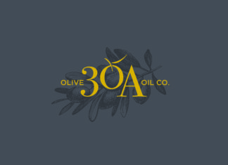 30a Olive Oil Co Identity Gray Gold