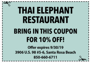 Thai Elephant Sept 2019 Coupons2