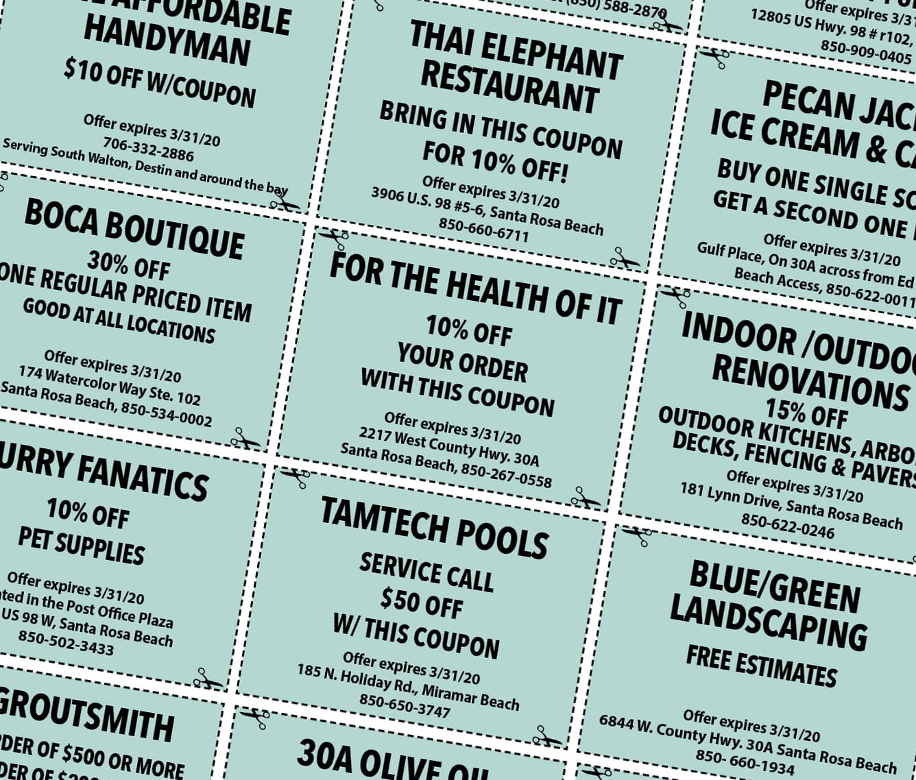 Sowal March 2020 Coupons