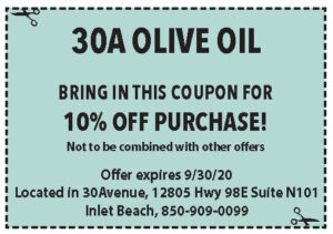 30a Olive Oil Coupons Sowal Sept 2020