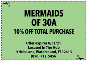 Sowal August 2021 Coupons Mermaids Of 30a