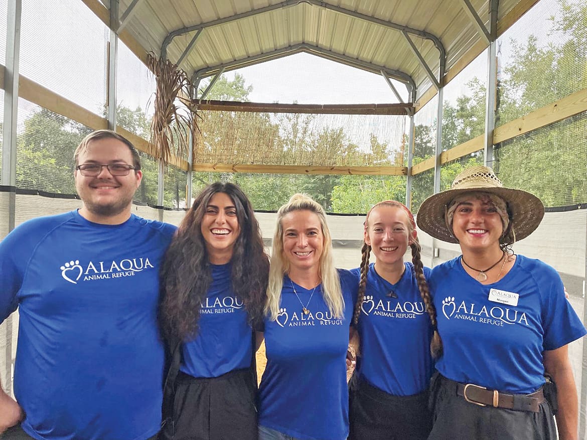 Alaqua Team, L R Chris Teboe, Andrea Diessner, Shelby Proie, Tyler Brown, Morgan Gentile