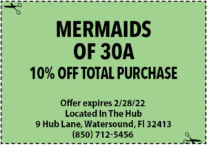 Sowal Life 2022 Feb Coupons Mermaids 30a