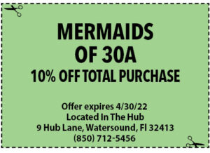 Sowal 2022 April Coupons Mermaids Of 30a