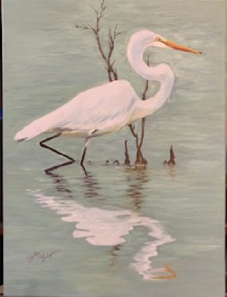 Wading Egret