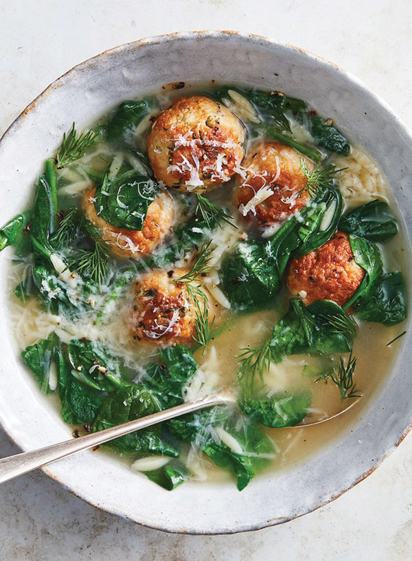 Recipe of the Month: Italian Wedding Soup with Turkey Meatballs