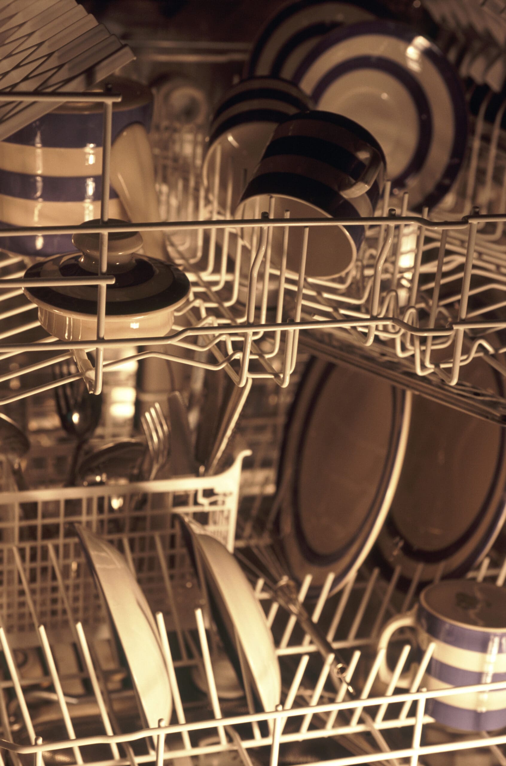 Inside Of A Dishwasher