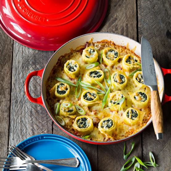 30A Eats.com Recipe of the Month: Le Creuset Spinach and Ricotta Rolls