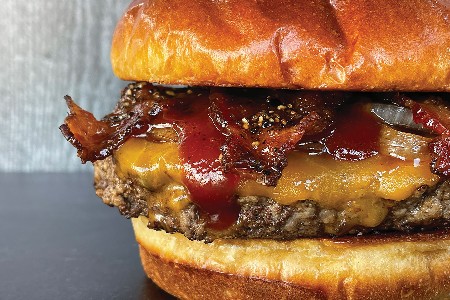 Wicked Wheel Candied Bacon Burger