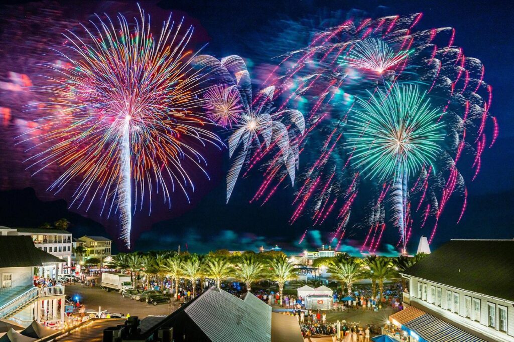 Seaside Fireworks