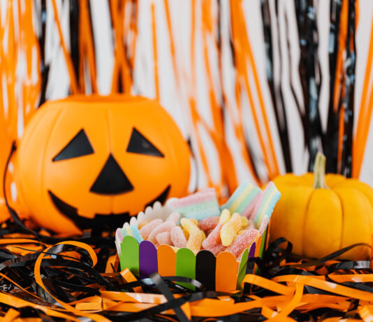 Halloween Pumpkin And Candy