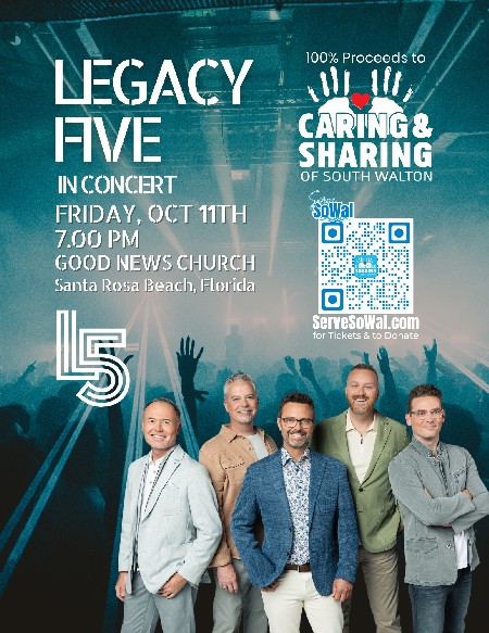 Legacy Five Concert 2024 Flyer