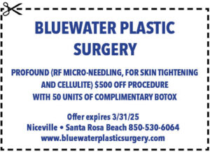 South Walton Life Coupons 2025 March Bluewater Plastic Surgery