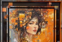 Mosaic Of Memories Abstract Portrait Clint Eagar Design