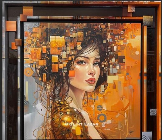 Mosaic Of Memories Abstract Portrait Clint Eagar Design