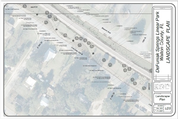 Defuniak Linear Park Plan Page 2