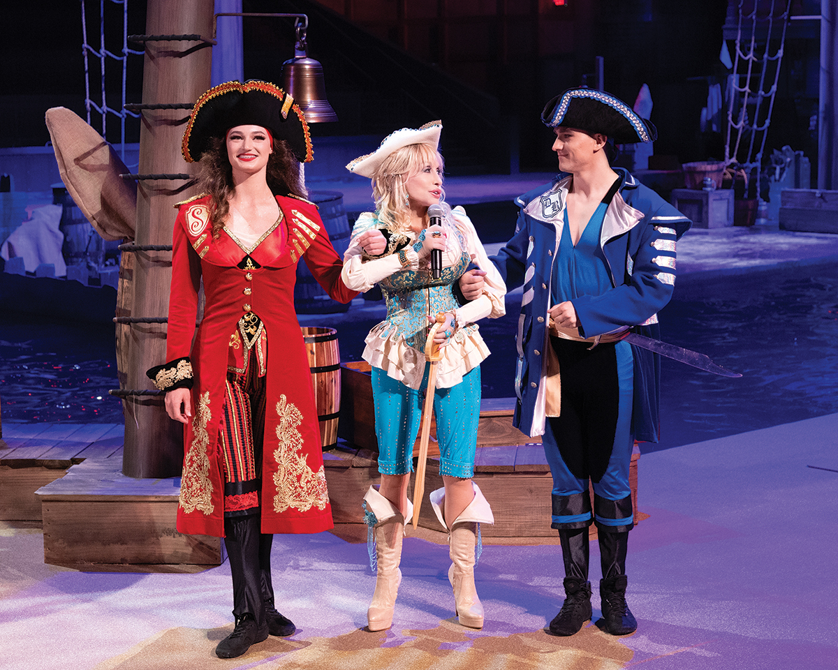 Dolly Parton Welcomes Guests to Pirates Voyage Grand Opening