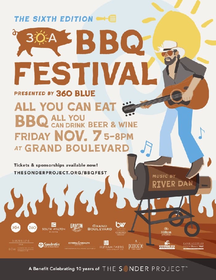 30a Bbq Festival Flyer 2025
